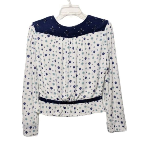 FREE PEOPLE Where We Roam Surplice Top S - Picture 8 of 11